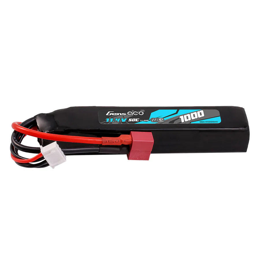 Gens Ace 1000mAh 3S 50C 11,4V HV LIPO Akku mit Deans(T)