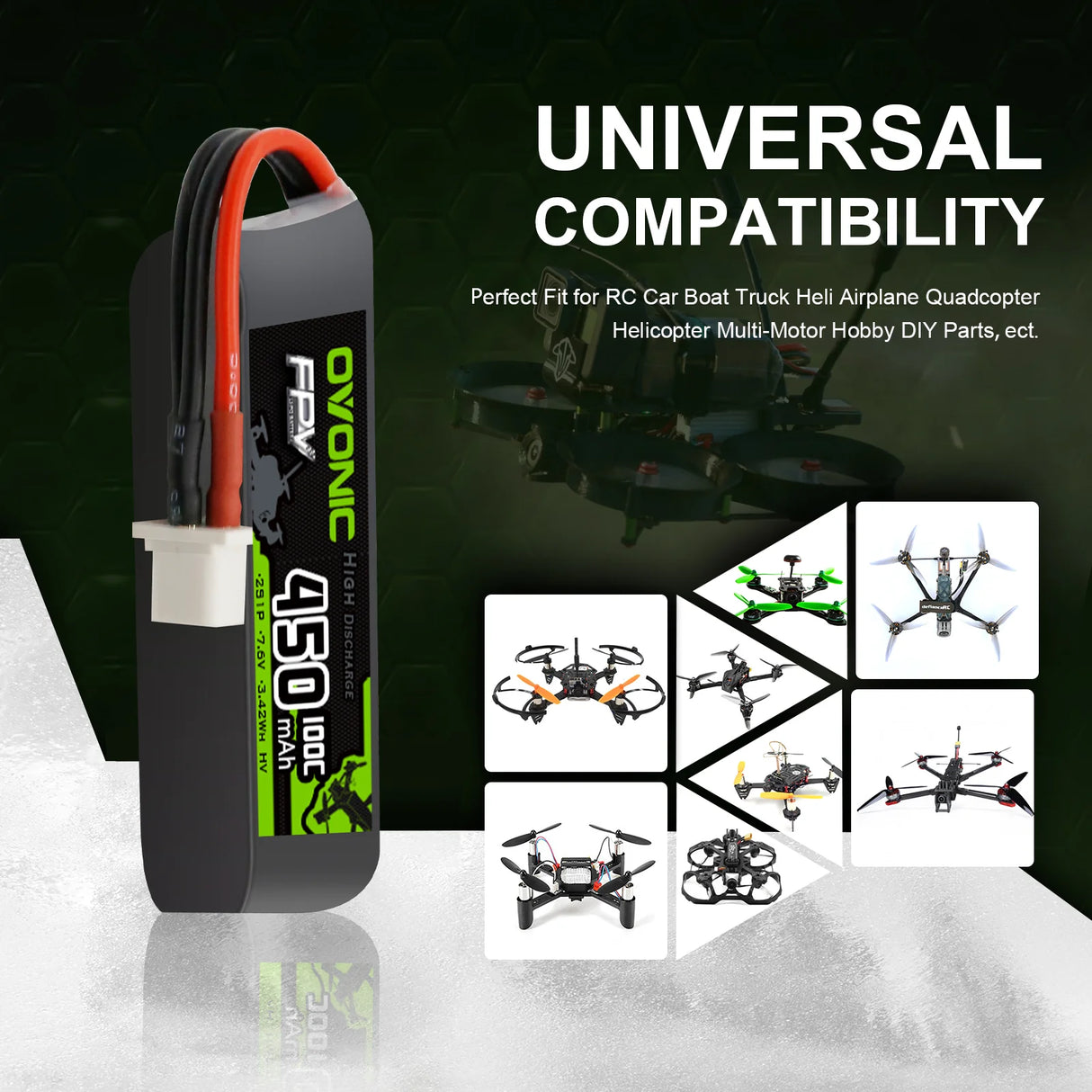 450mAh / 2S / BT3.0