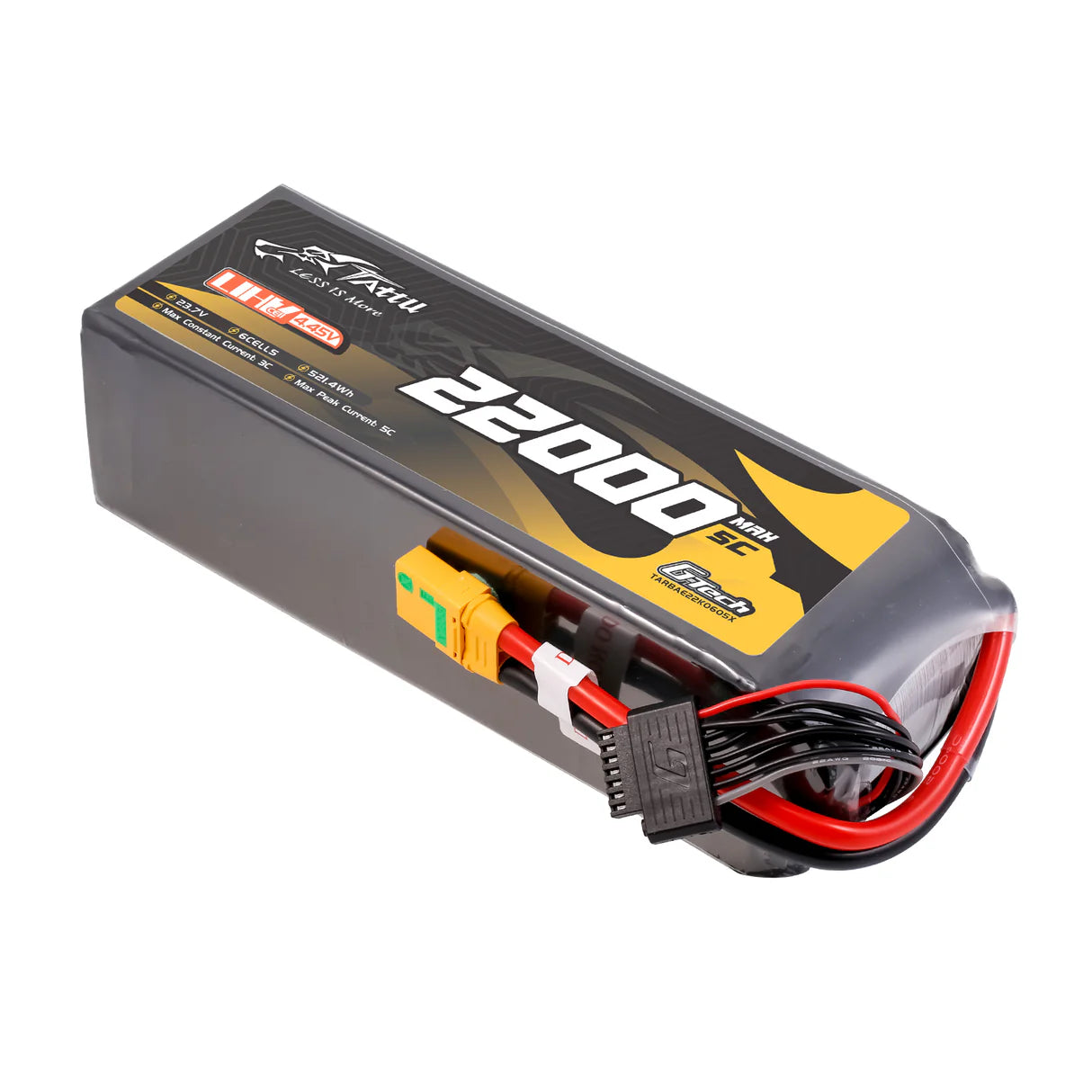 Tattu G-Tech Ultrahochspannung 22000mAh 5C 23,7 V 6S1P XT90S-F Lipo-Akku