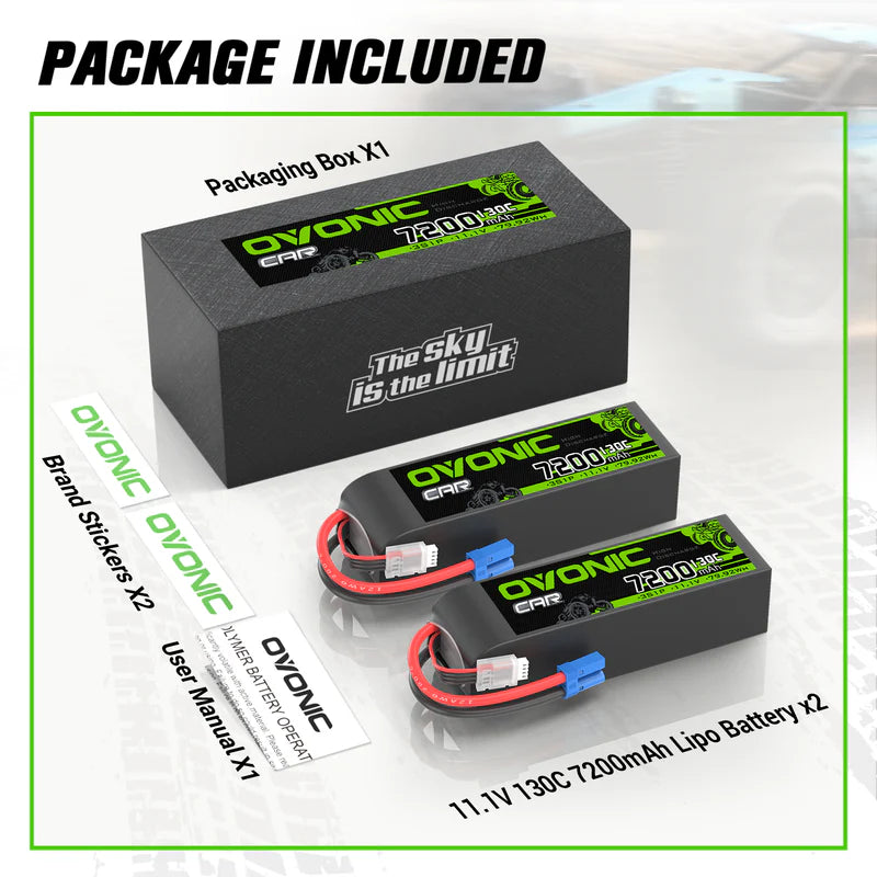 7200mAh / 3S / EC5