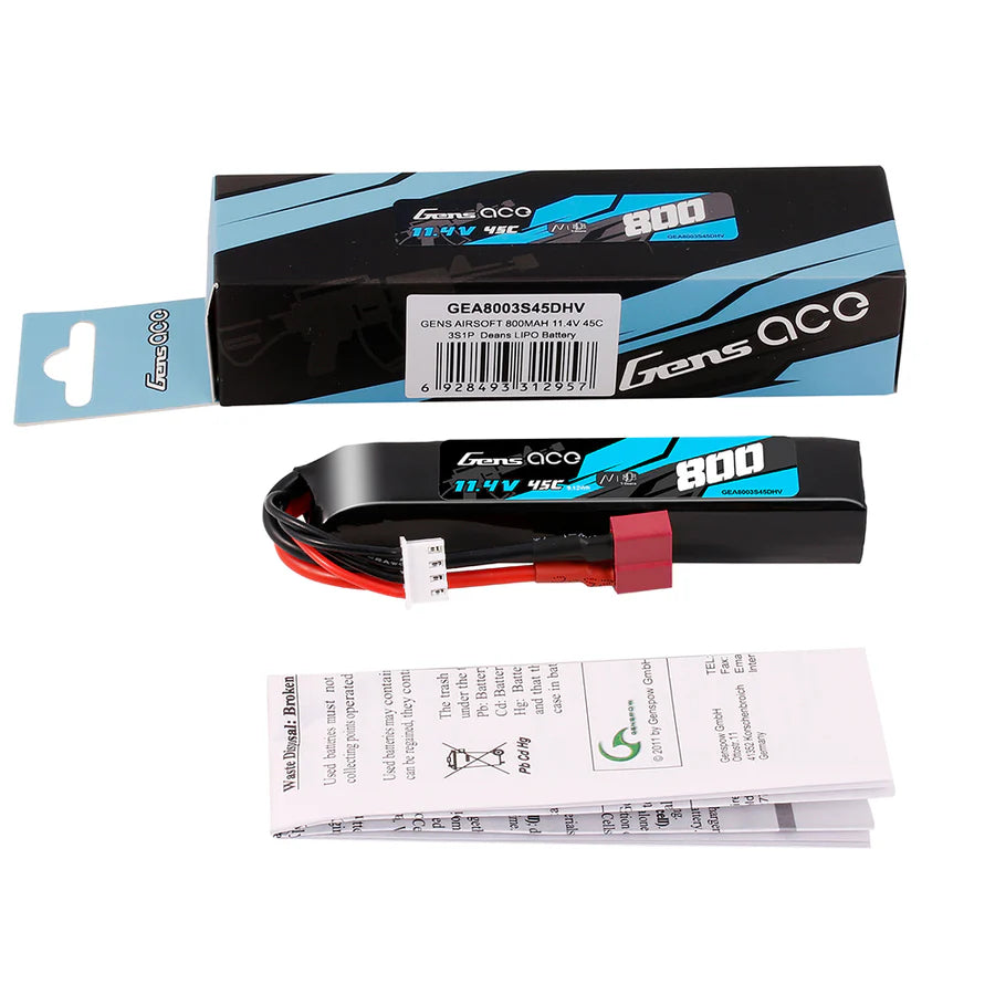 800mAh / 3S / Deans T