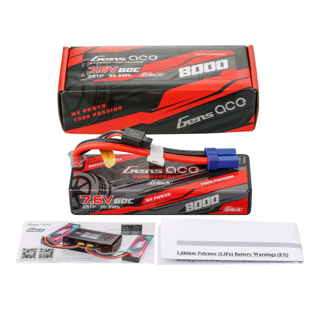 8000mAh / 2S / EC5