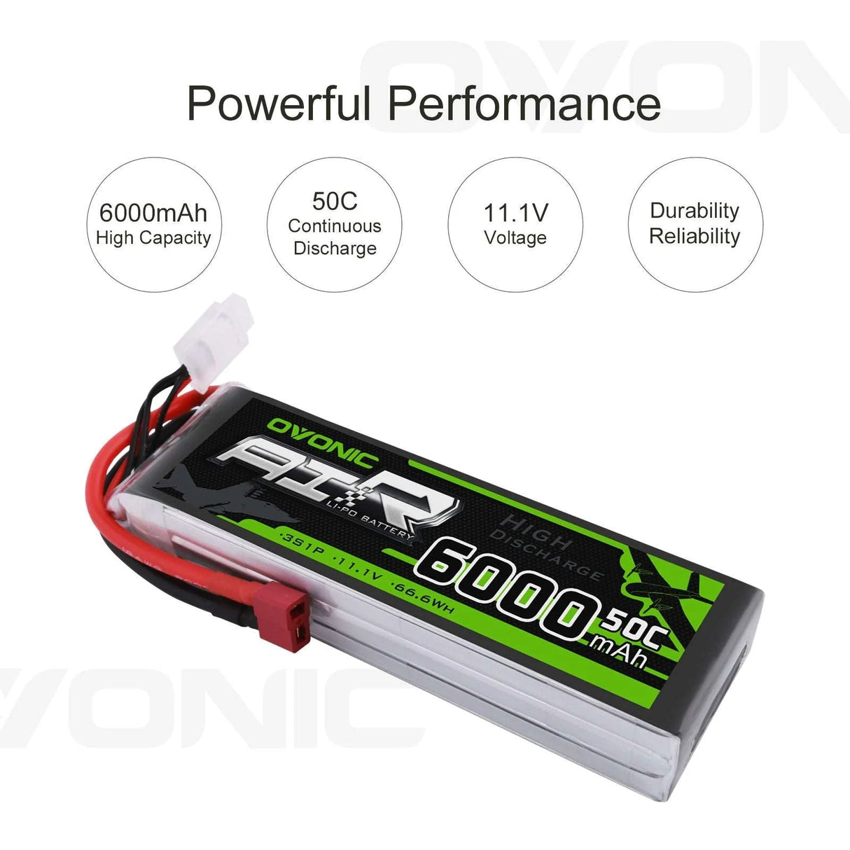 Ovonic Air 3S 6000mAh 11,1V 50C Deans/T-Stecker LiPo Akku
