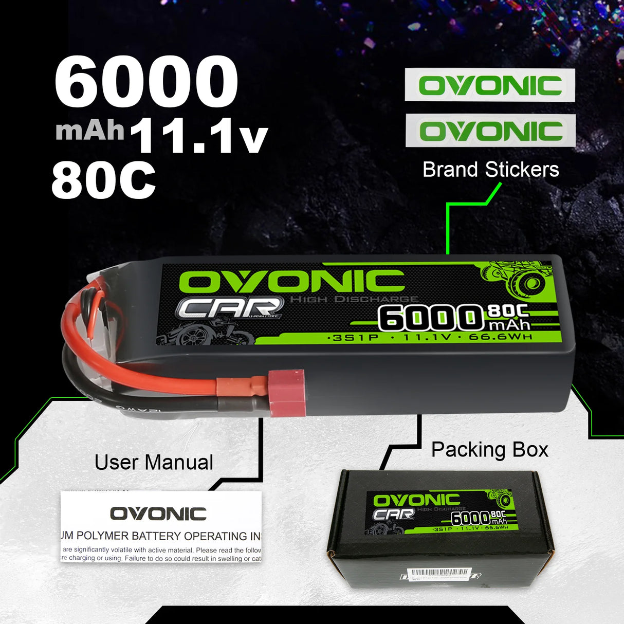 6000mAh / 3S / Deans T