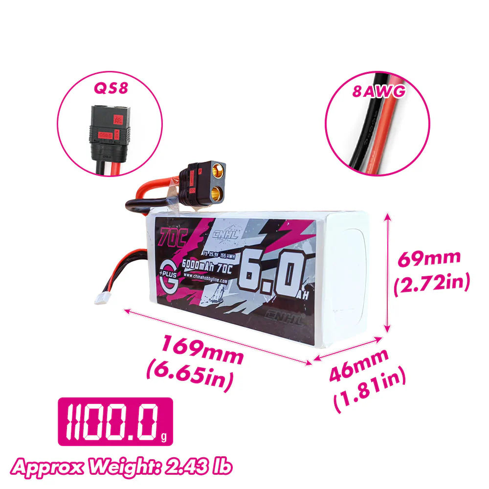 6000mAh / 7S / QS8