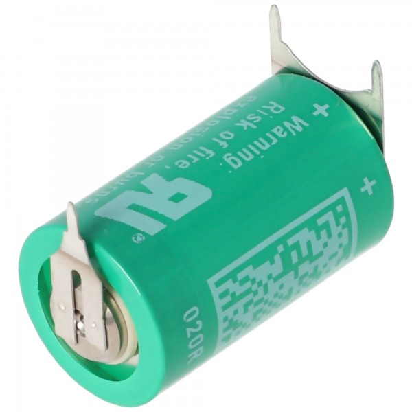 Varta CR1/2AA Lithium Batterie 6127 3er Print Lötfahne