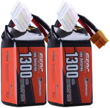 Sunpadow 6S Lipo-Akku 1300mAh 120C 22,2V Softpack mit XT60-Anschluss (2 St.)