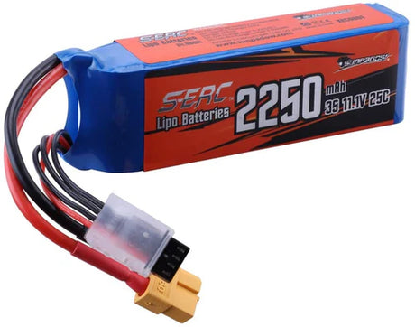 Sunpadow 3S Lipo Akku 25C 2250mAh 11,1V mit XT60 Stecker (2 St.)