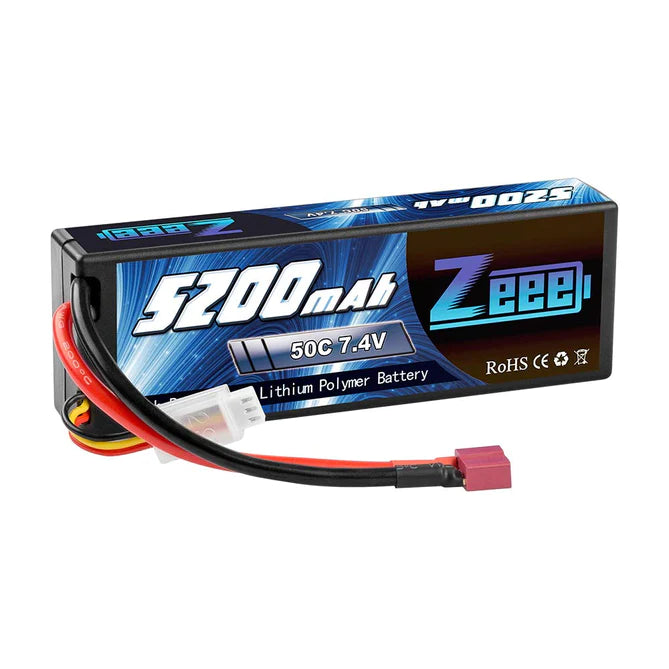 Zeee 2S 5200mAh 7,4V 50C Hardcase Dean Lipo Akku