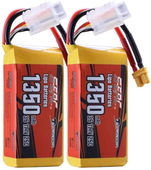 Sunpadow 3S RC Lipo-Akku 25C 11,1V 1350mAh mit XT30 (2 St.)