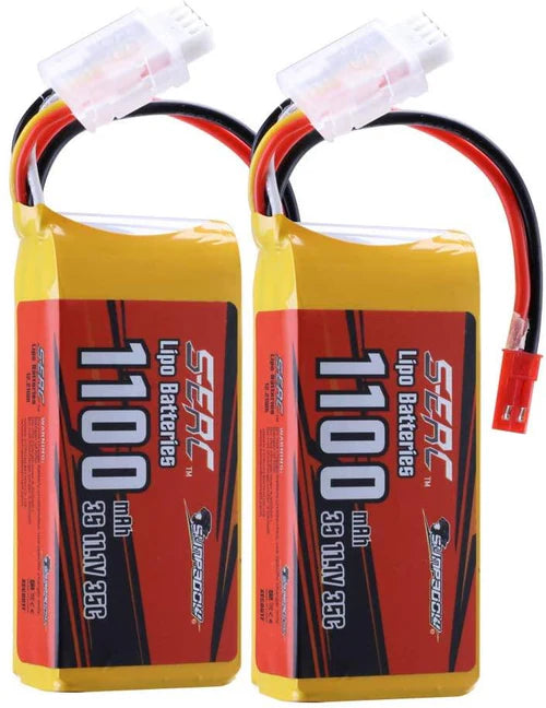 Sunpadow 3S RC Lipo-Akku 35C 1100mAh 11,1V mit JST-Stecker (2 St.)
