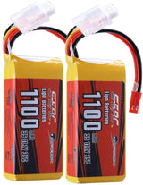 Sunpadow 3S RC Lipo-Akku 35C 1100mAh 11,1V mit JST-Stecker (2 St.)