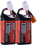 Sunpadow 4S Lipo-Akku 1300mAh 120C 14,8V Softpack mit XT60-Anschluss (2 St.)
