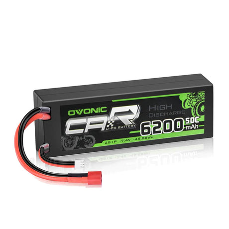 Ovonic 2S 6200mAh 50C 7,4V Hardcase Dean (2 Stück)