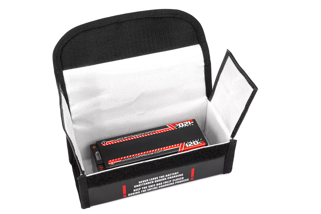 Team Corally - Lipo Safe Bag - Sport - für 2 Stück 2S Hard Case Akkus