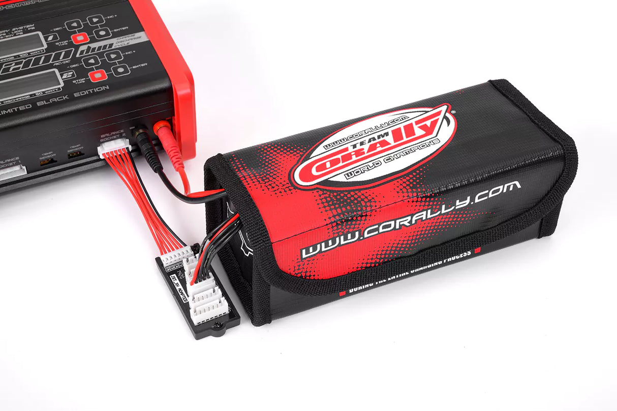 Team Corally - Lipo Safe Bag - Sport - für 2 Stück 2S Hard Case Akkus