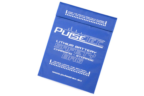 Pulsetec – Lithium-Batterie-Sicherheitstasche – Laden – Aufbewahrung – 30 x 23 cm