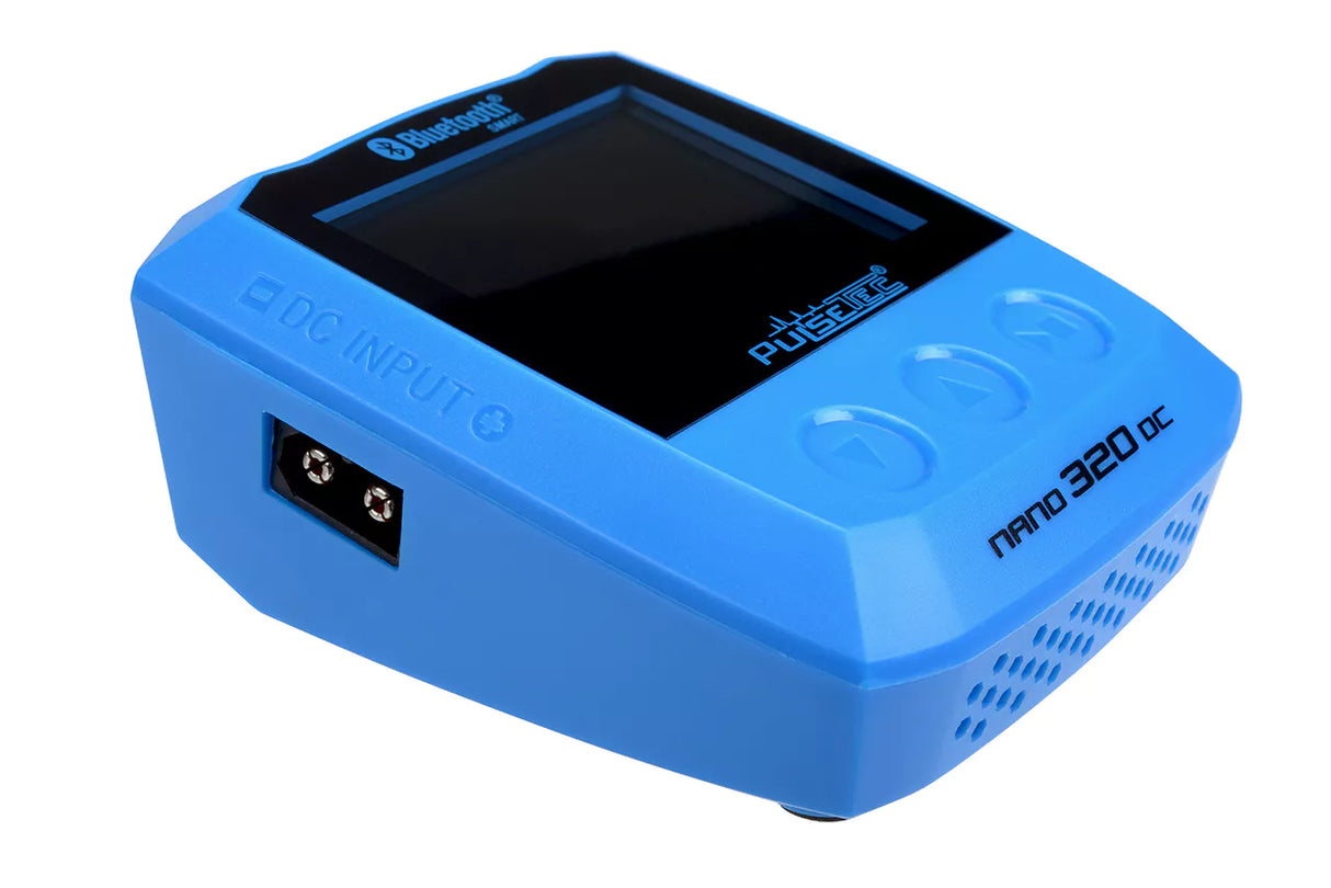 Pulsetec – Ladegerät – Nano 320 – Pulse Link App – AC 11–18 V – 320 W Leistung – 0,1–15,0 A – 1–6 Li-xx – 1–15 Ni-xx – 2–20 V PB