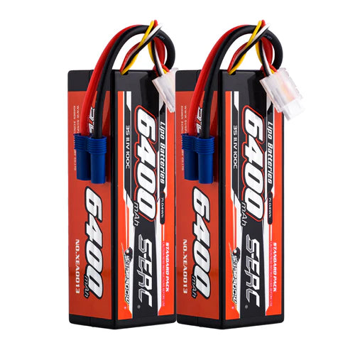 Sunpadow 3S 11,1V 6400mAh 100C Lipo-Akku mit EC5-Stecker (2 St.)