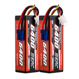 Sunpadow 3S 11,1V 6400mAh 100C Lipo-Akku mit EC5-Stecker (2 St.)