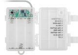 Goobay 300er LED-Lichtervorhang - mit Fernbedienung, Timer-Funktion, 8 Leuchtmodi, Dimmer, USB- und Batteriebetrieb, warm-weiß (3000 K)