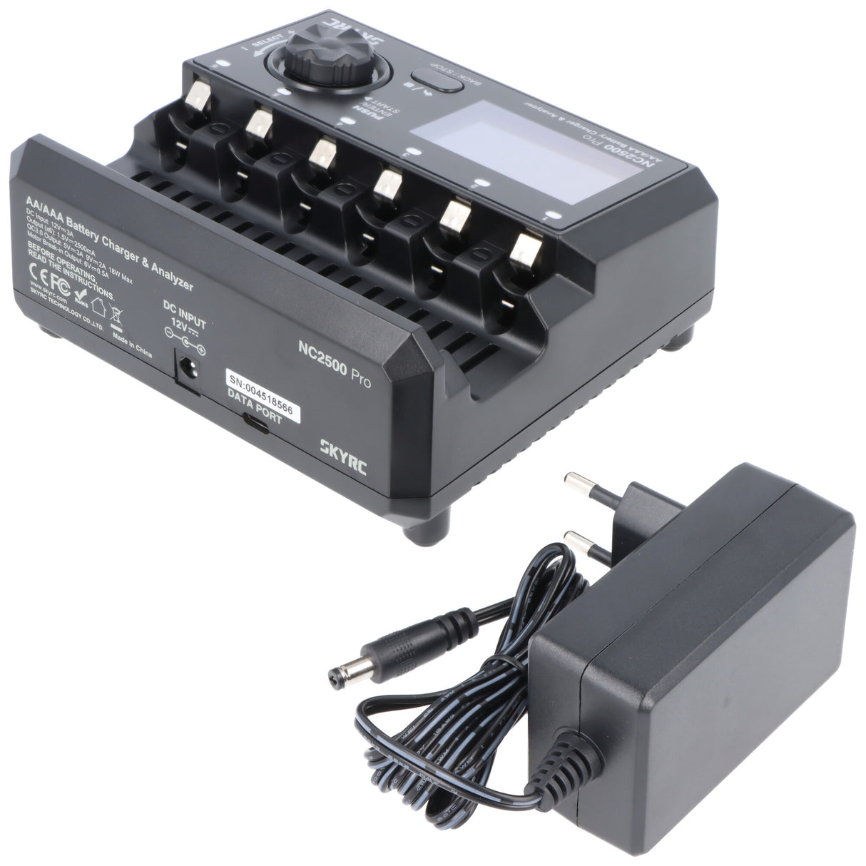 SkyRC NC2500 Pro intelligentes Ladegerät mit Analyse-Funktion für NiMH/NiCD Akkus der Größe AA, AAA