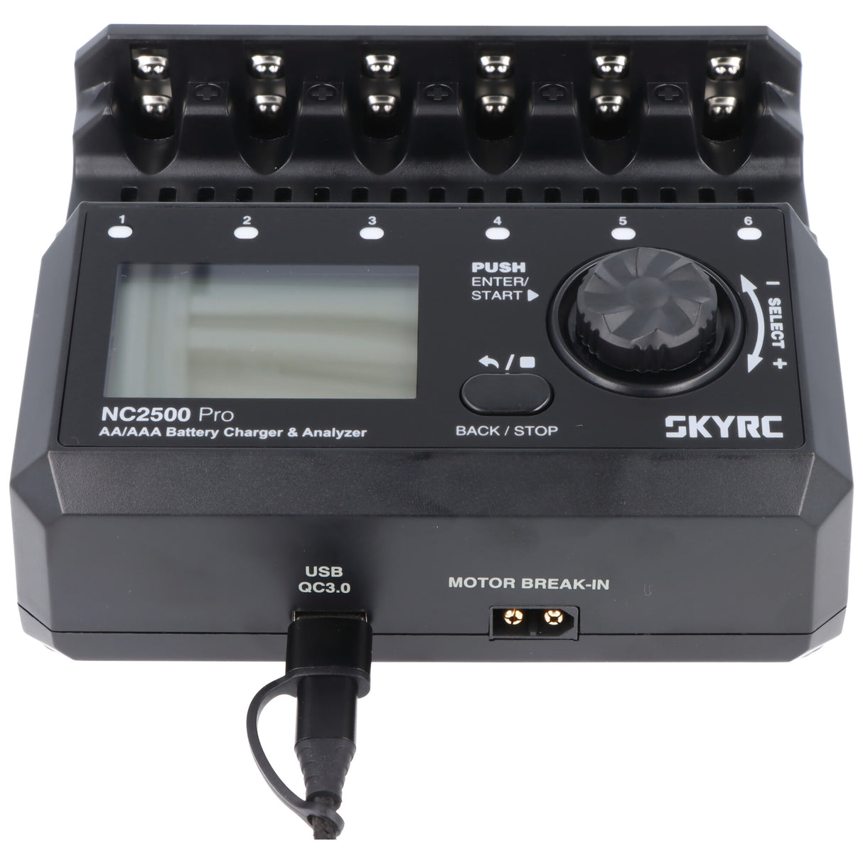 SkyRC NC2500 Pro intelligentes Ladegerät mit Analyse-Funktion für NiMH/NiCD Akkus der Größe AA, AAA