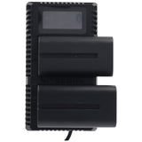 Nitecore 2fach Schnell-Ladegerät passend für den Akku Sony NP-FM500H, Sony NP-F730, Sony NP-F750, Sony NP-F770, Sony NP-F970, Sony NP-F550 und baugleiche