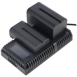 Nitecore 2fach Schnell-Ladegerät passend für den Akku Sony NP-FM500H, Sony NP-F730, Sony NP-F750, Sony NP-F770, Sony NP-F970, Sony NP-F550 und baugleiche