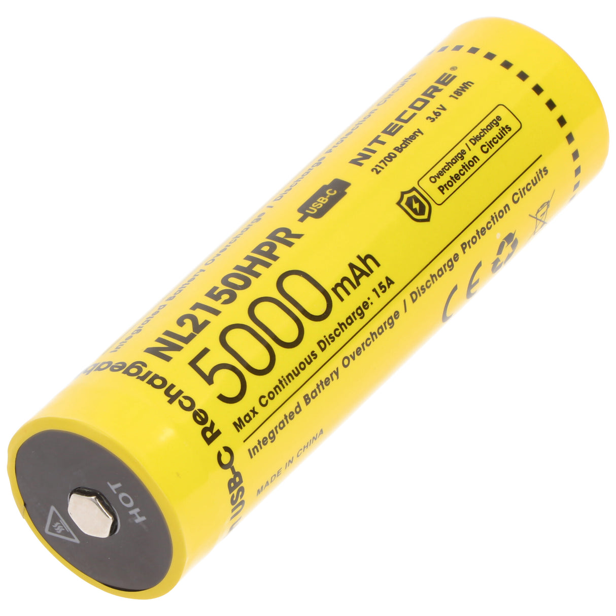 Nitecore NL2150HPR 21700 3,7V 5000mAh microUSB Li-Ion Akku