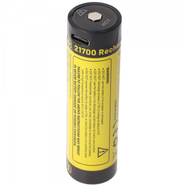 Nitecore NL2150RX 21700 3,7V 5000mAh USB-C Li-Ion Akku