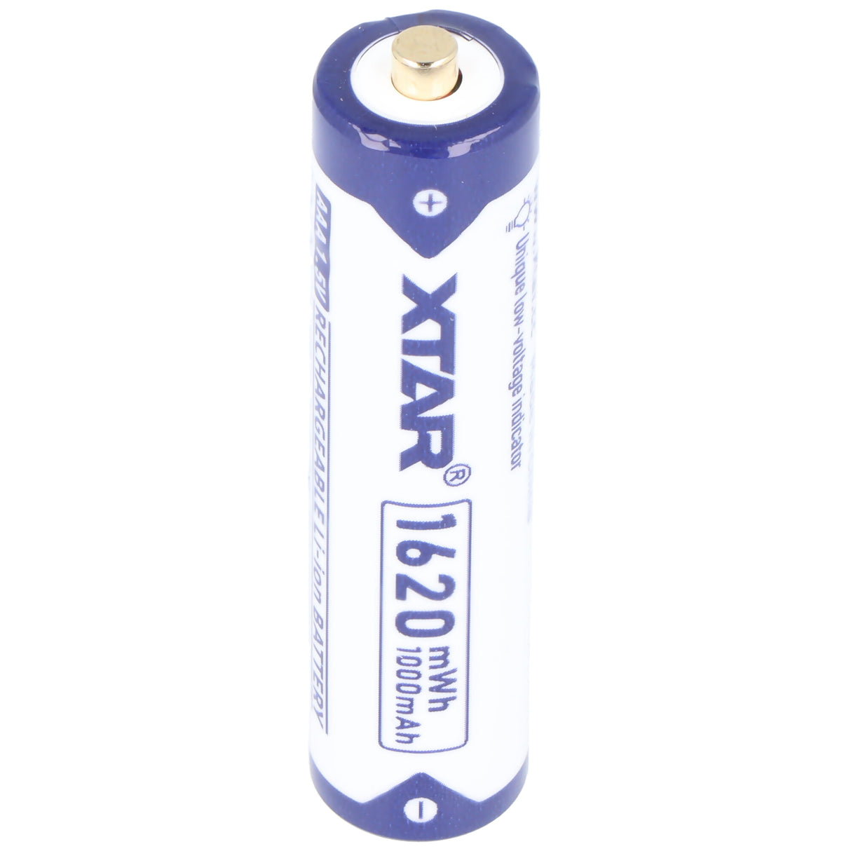 XTAR AAA Micro LR03, Li-Ion Akku, 1,5V, 1000mAh, 1620mWh, Aufladbar mit LED-Indikator, mit Aufbewahrungsbox (4 St.)