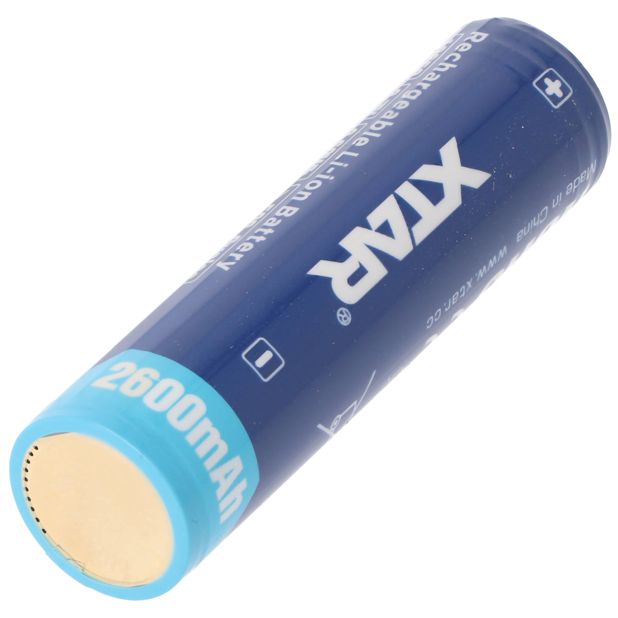 XTAR 18650 3,7V 2600mAh Li-Ion Akku geschützt mit Kopf