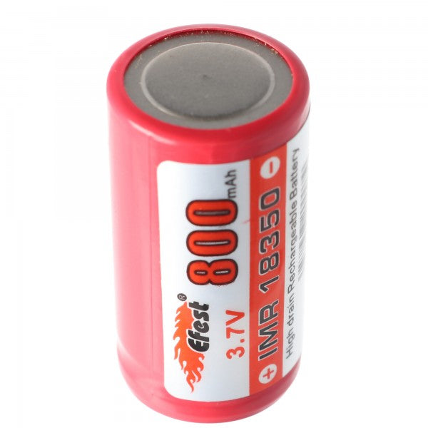 Efest IMR 18350 V1 3,7V 800mAh Pluspol flach ungeschützt Li-Ion Akku