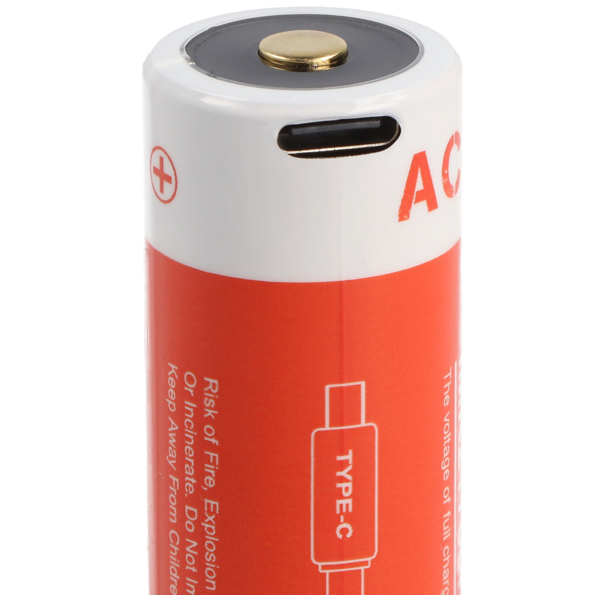 AceBeam 21700 Li-ion Akku mit starken 5000mAh USB-C max. Entladestrom 15A, 77,8 x 21,37mm