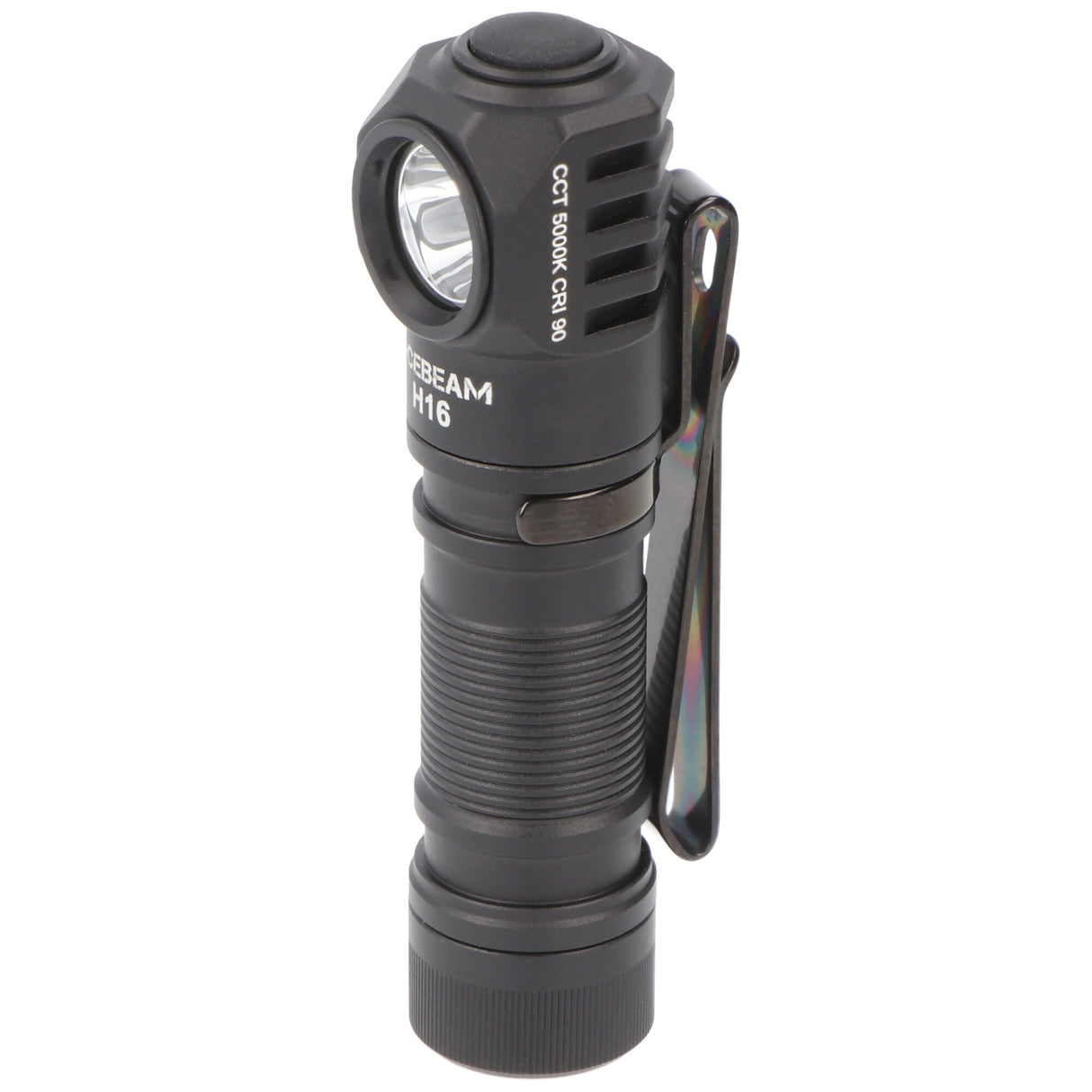 AceBeam H16 LED Stirnlampe mit max. 650 Lumen, 5.000K neutralweiß mit schwarzem Gehäuse, reflektierendes Kopfband, inklusive 14500 Li-Ion Akku
