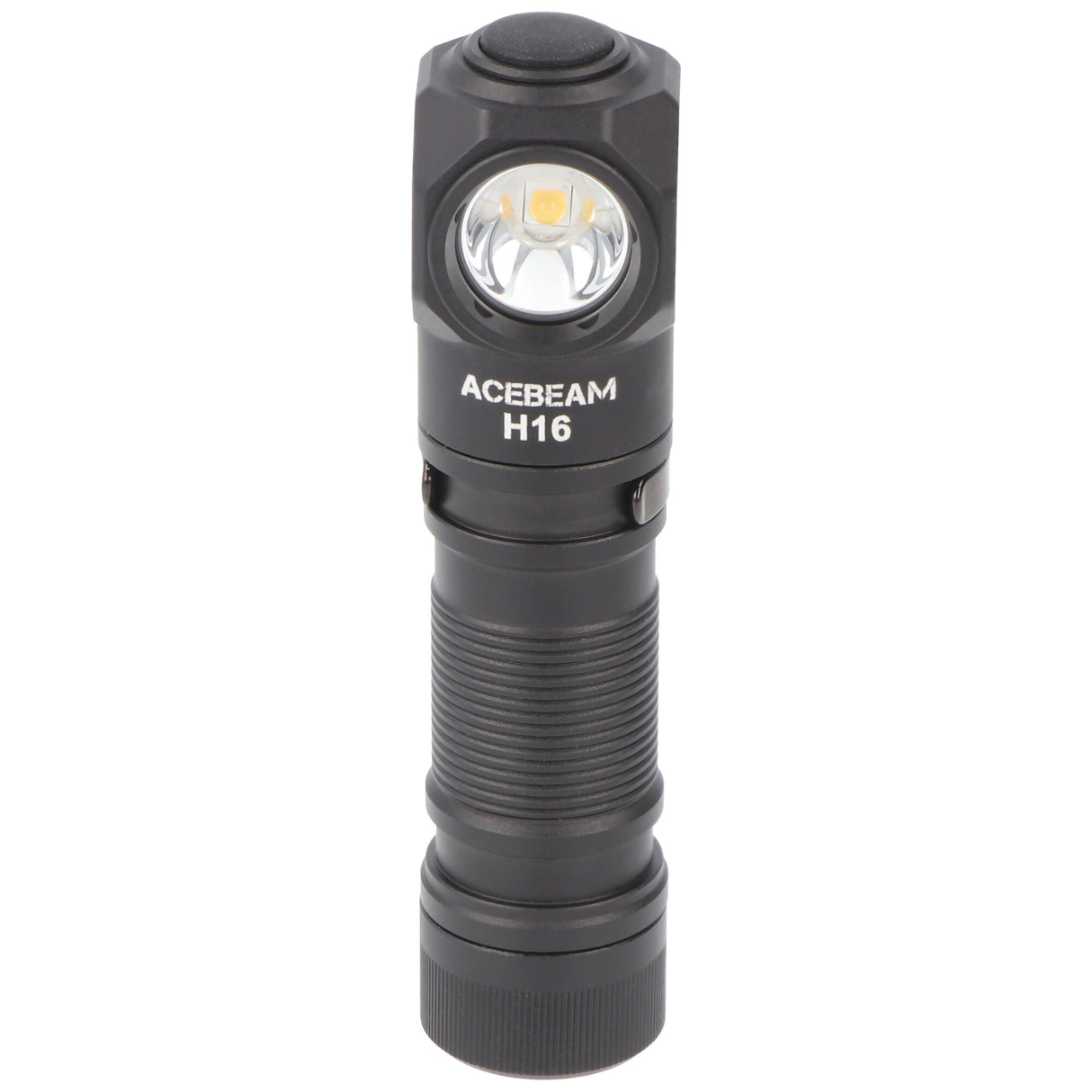 AceBeam H16 LED Stirnlampe mit max. 650 Lumen, 5.000K neutralweiß mit schwarzem Gehäuse, reflektierendes Kopfband, inklusive 14500 Li-Ion Akku