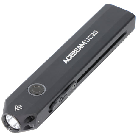 AceBeam UC20 LED-Taschenlampe grün mit bis zu 1000 Lumen, 3 Lichtquellen, ultraflach, wiederaufladbar