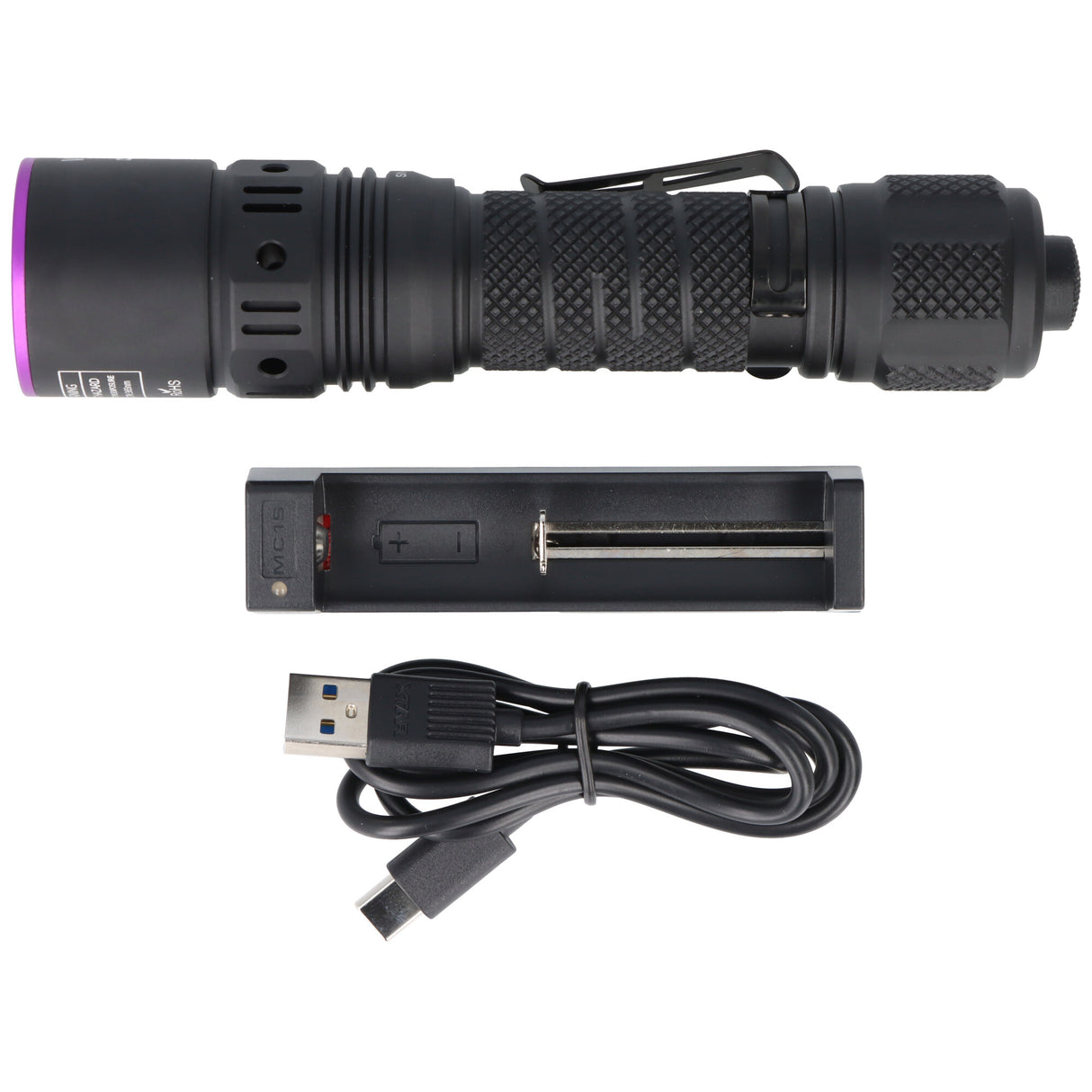 Weltool M4 UV-Taschenlampe, 365nm, professionelle UV-Lampe, wiederaufladbar