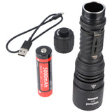 Weltool W7 taktische LEP-Taschenlampe, beeindruckende Reichweite bis zu 1.788 Metern, 700 Lumen, inkl. 21700 Li-Ion Akku