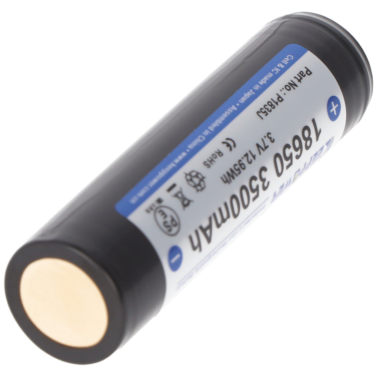 Keeppower 18650 3,7V 3500mAh Li-Ion Akku geschützt Pluspol erhöht NCR18650GA