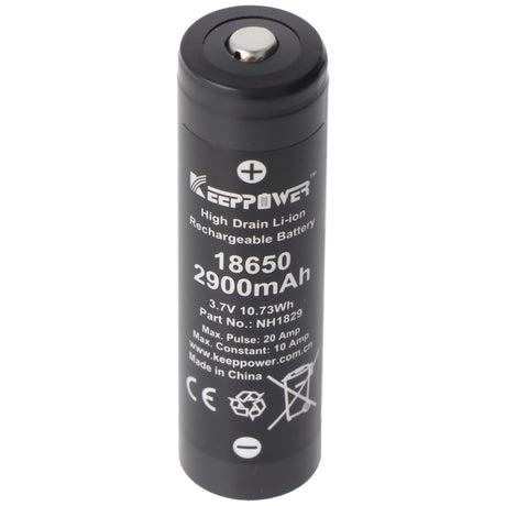 Keeppower IMR18650 3,7V 2900mAh Akku