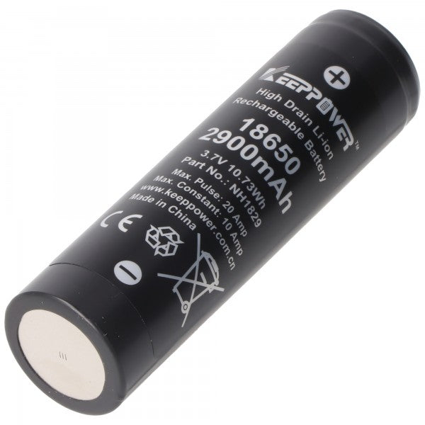 Keeppower IMR18650 3,7V 2900mAh Akku