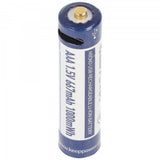Keeppower AAA 1,5V 667mAh Micro AAA LR03 USB-Ladebuchse (4 Stück)