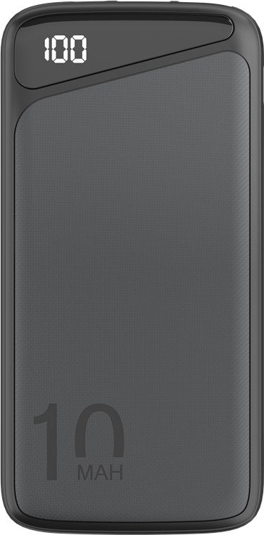 Goobay Schnelllade-Powerbank 10.000 mAh (USB-C™ PD, QC 3.0) - Leistungsstarke Powerbank mit Statusanzeige, Quick Charge-kompatibel