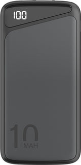Goobay Schnelllade-Powerbank 10.000 mAh (USB-C™ PD, QC 3.0) - Leistungsstarke Powerbank mit Statusanzeige, Quick Charge-kompatibel