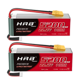 HRB 6S 5200mAh 22,2V 100C Lipo Akku mit XT90 Stecker (2 St.)