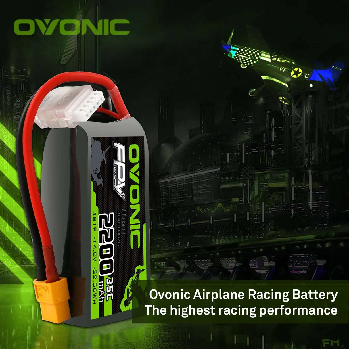 Ovonic FPV 4S 2200mAh 14,8V 35C XT60