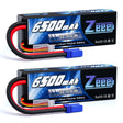 Zeee 2S Lipo-Akku 2S 6500mAh 7,4V 120C Hardcase RC-Autoakku mit EC5-An