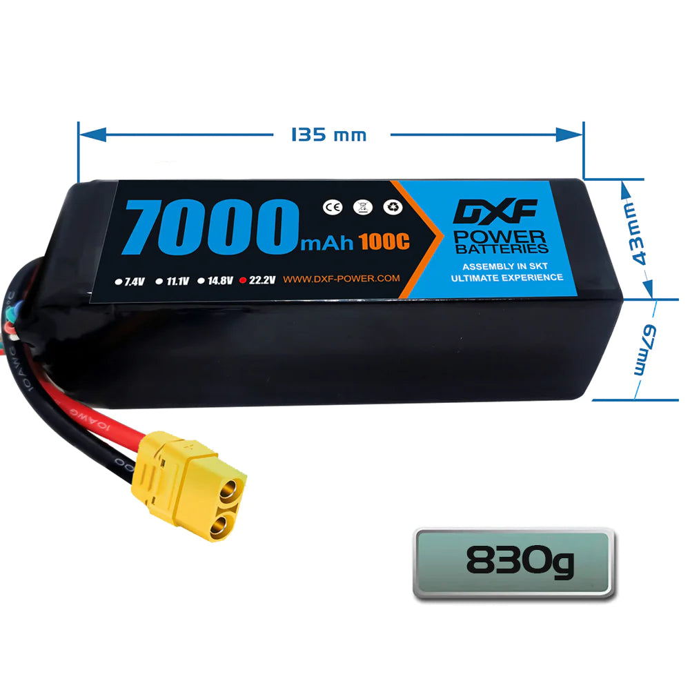 DXF 6S 7000mAh 22,2V 100C Softcase LiPo Akku